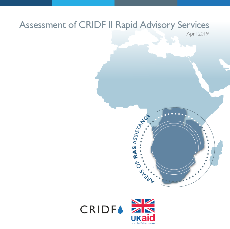 Assessment of CRIDF II Rapid Advisory Services