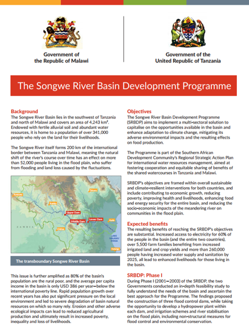 The Songwe River Basin Development Programme CRIDF RC