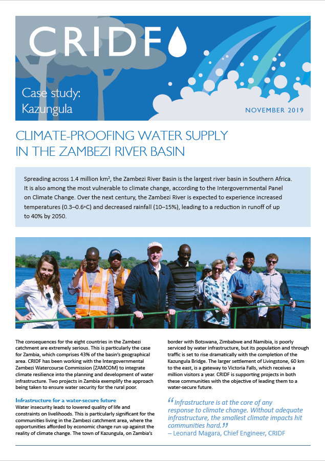 Climate-Proofing Water Supply in the Zambezi River Basin | CRIDF RC